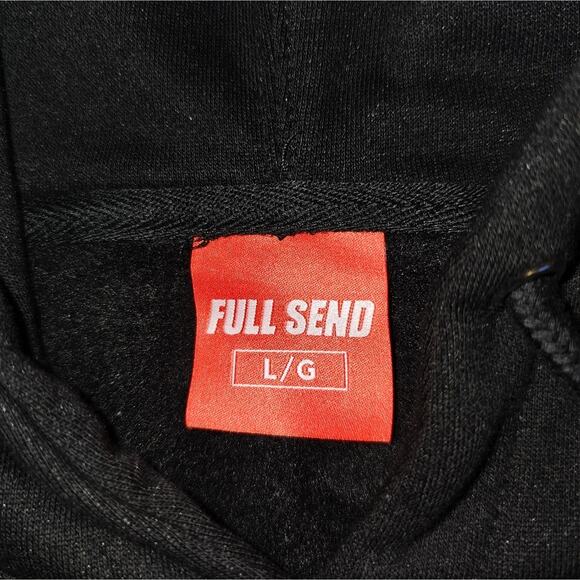 NWT Full Send x Snoop Dogg Black and Yellow Men's Hoodie Size Large - Picture 2 of 3